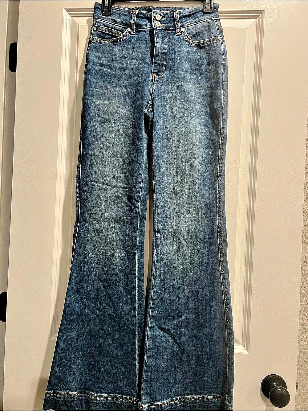 Judy Blue High Waist Double Button Flare Jeans Blue Size 3/26